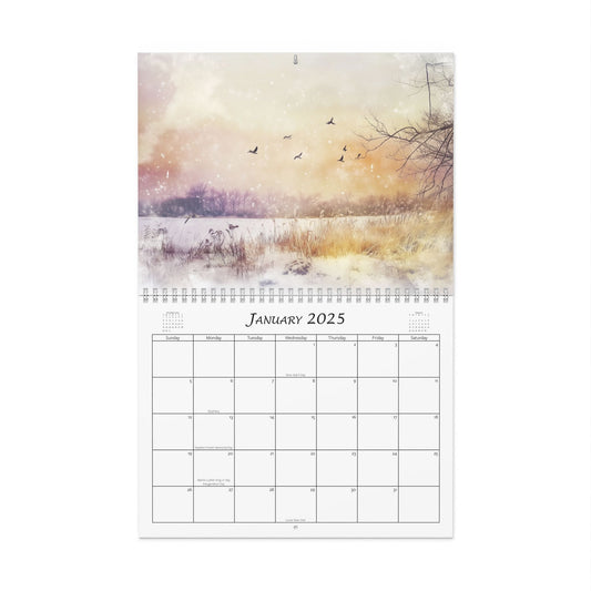 Moody 2025 Wall Calendar (holidays)