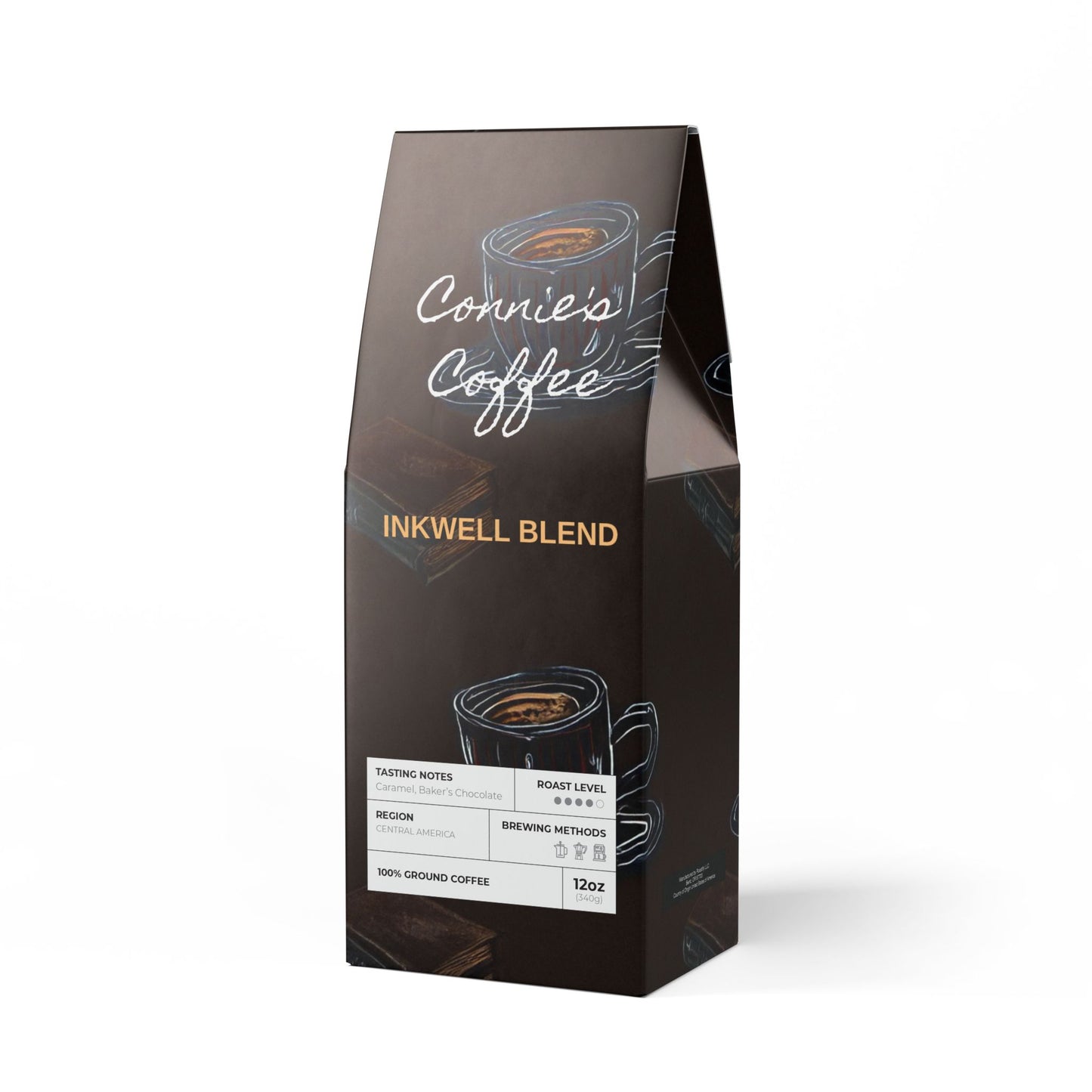 Connie's Inkwell Blend Coffee (Medium-Dark Roast)