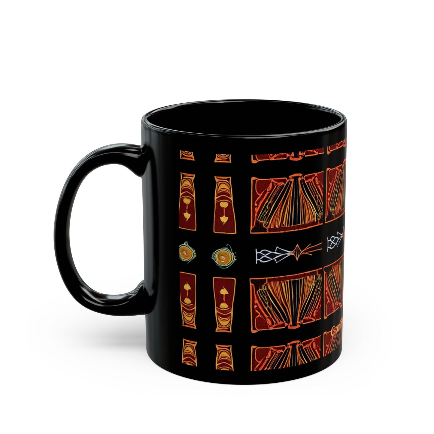 Art Deco Black Mug (11oz)