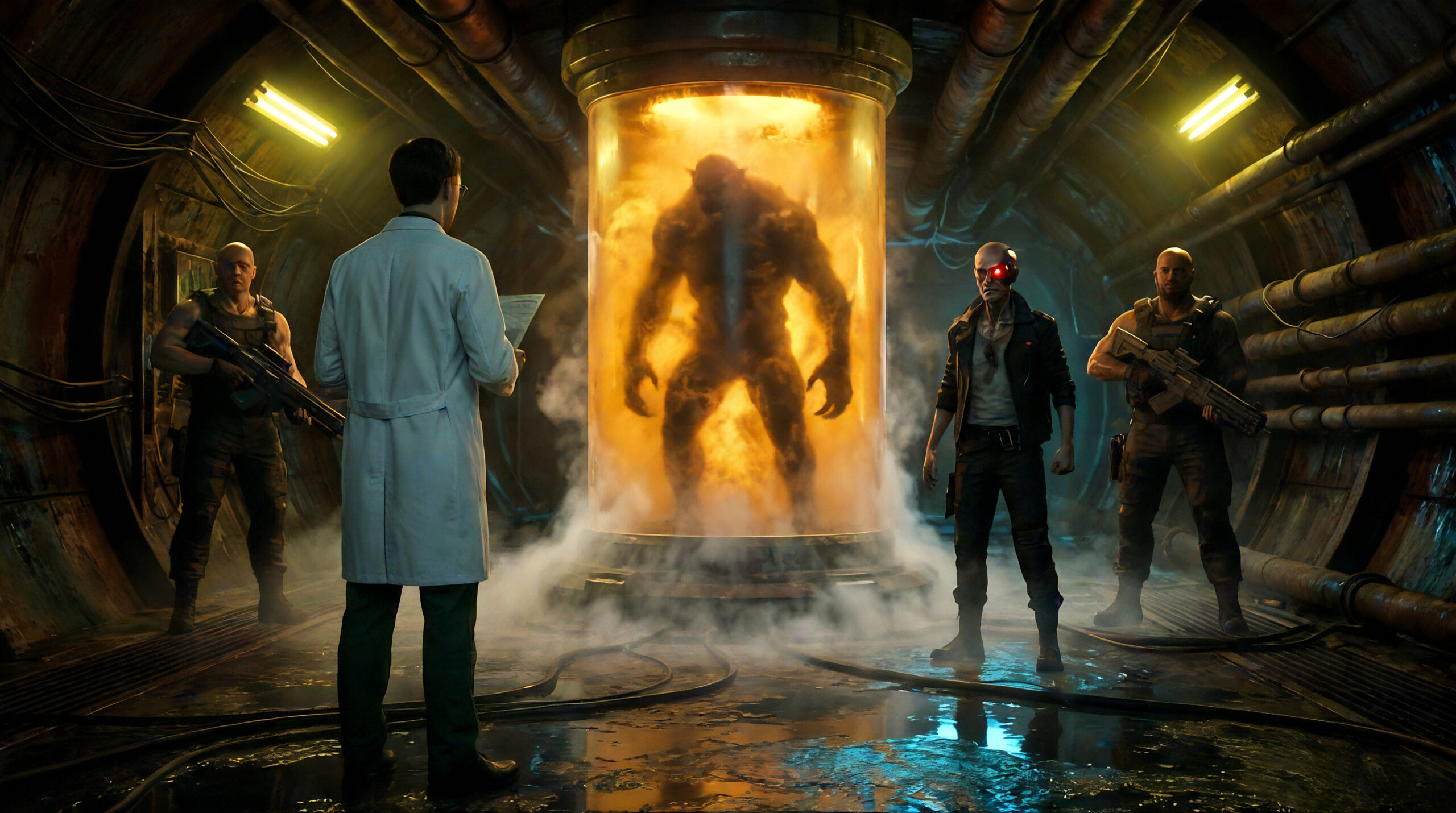 Claude, smugglers, and the monster.